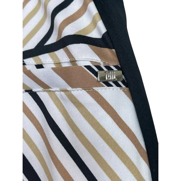 Tail Golf Skort Skirt Womens Size XL Stripe Blossom Floral Stretch Pockets - Picture 6 of 10